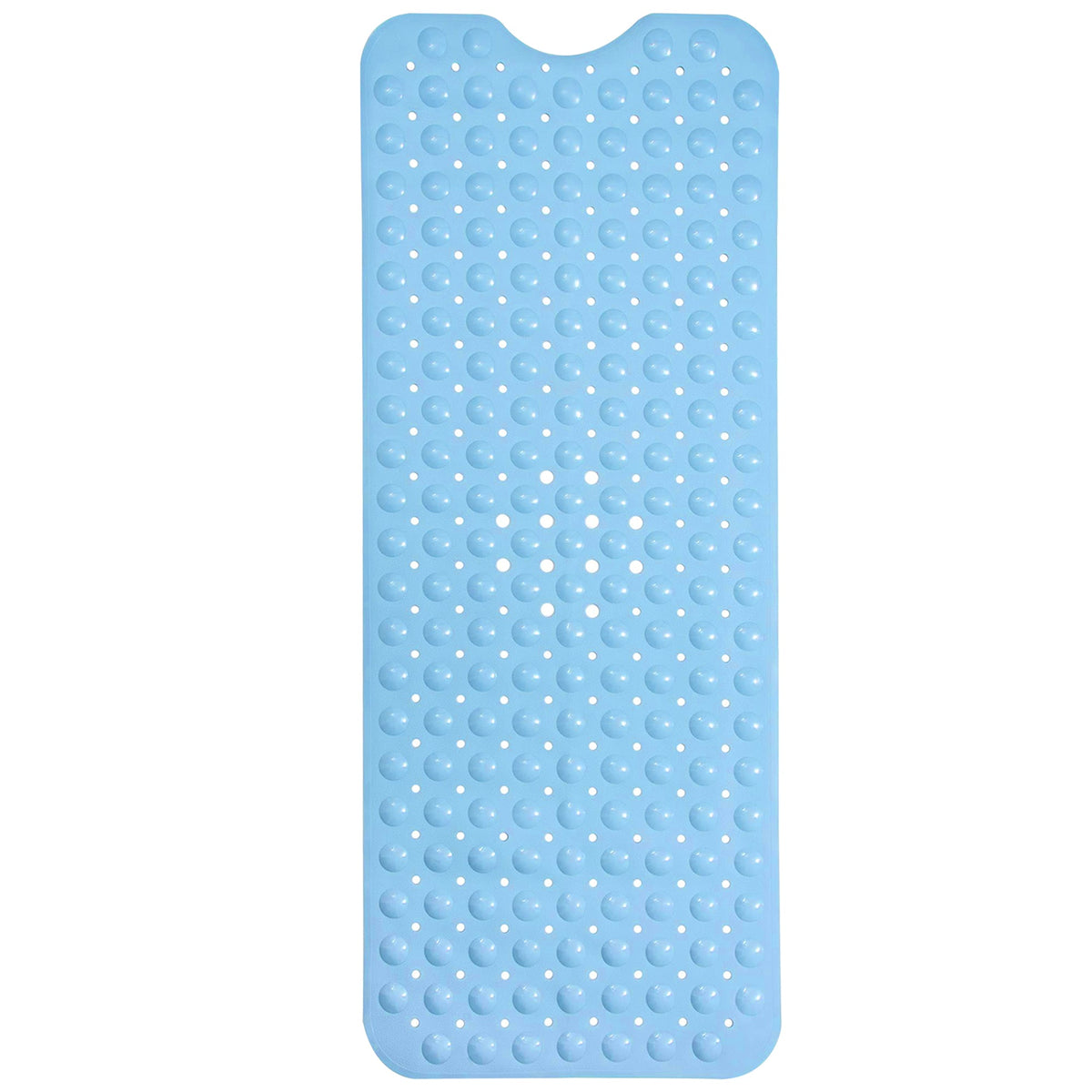 Non-Slip Shower Mat 100 x 40 cm – Suction Cups, Drain Holes, Blue, Pink or White - photo 12