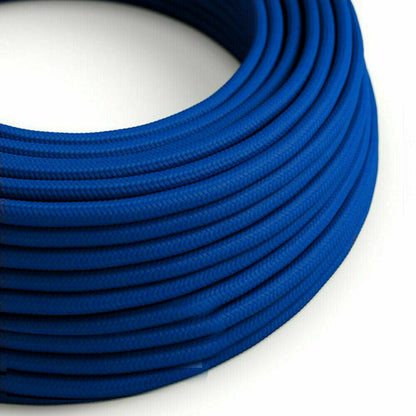 2 Core Round Fabric Cable 0.75mm – 1 m to 4 m - Blue, 1 m