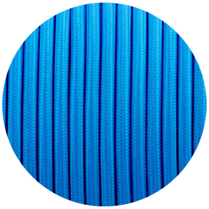 2 Core Round Fabric Cable 0.75mm – 1 m to 4 m - Blue, 3 m