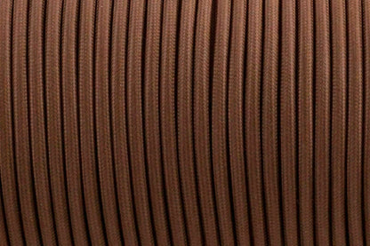 2 Core Round Fabric Cable 0.75mm – 1 m to 4 m - Brown, 1 m