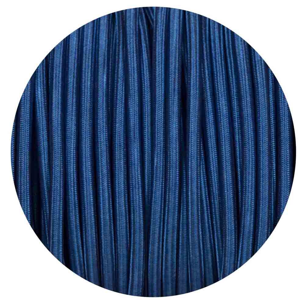 2 Core Round Fabric Cable 0.75mm – 1 m to 4 m - Dark Blue, 3 m