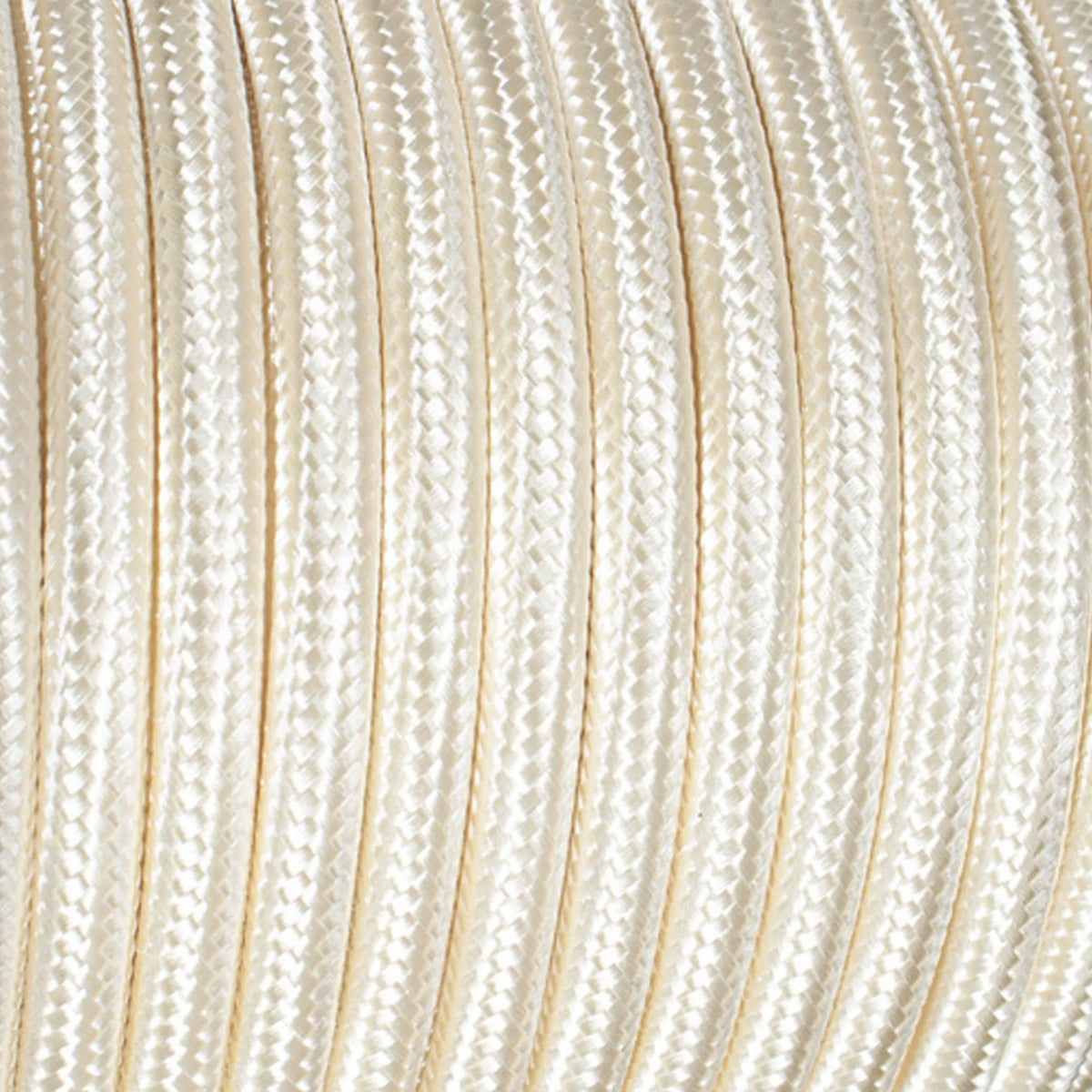 2 Core Round Fabric Cable 0.75mm – 1 m to 4 m - Ivory, 1 m