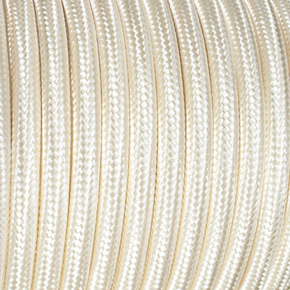 2 Core Round Fabric Cable 0.75mm – 1 m to 4 m - Ivory, 1 m