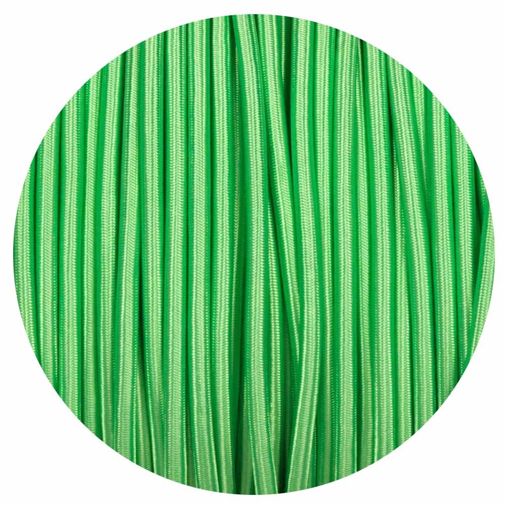 2 Core Round Fabric Cable 0.75mm – 1 m to 4 m - Light Green, 1 m