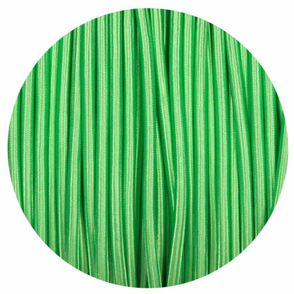 2 Core Round Fabric Cable 0.75mm – 1 m to 4 m - Light Green, 1 m