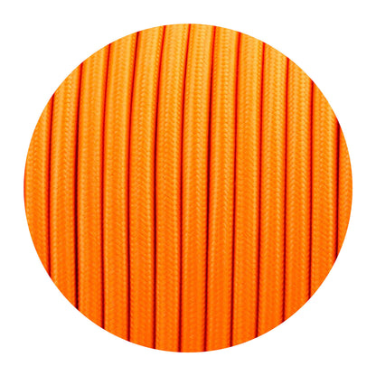 2 Core Round Fabric Cable 0.75mm – 1 m to 4 m - Orange, 3 m