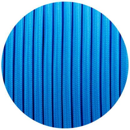 2 Core Round Fabric Cable 0.75mm – 5 m to 15 m - Blue, 5 m