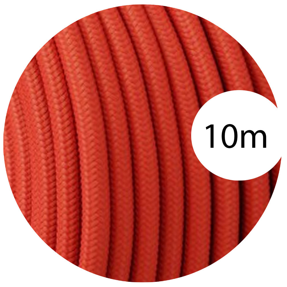 2 Core Round Fabric Cable 0.75mm – 5 m to 15 m - Peach, 10 m