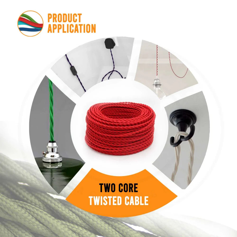 2 Core Twisted Fabric Cable 0.75mm – 1 m to 4 m - photo 10