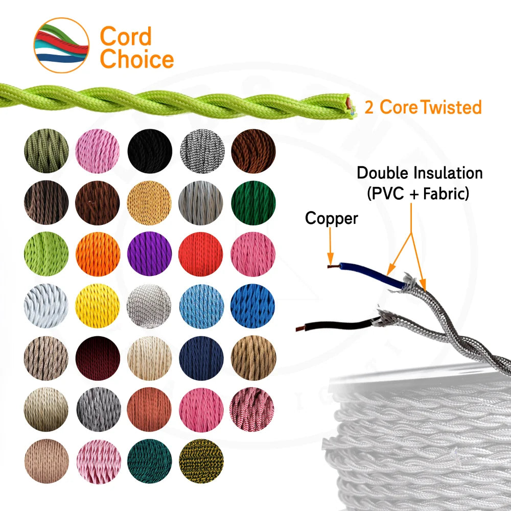 2 Core Twisted Fabric Cable 0.75mm – 1 m to 4 m - photo 11