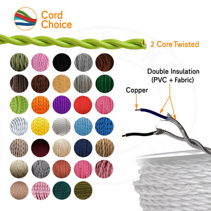 2 Core Twisted Fabric Cable 0.75mm – 1 m to 4 m - photo 11