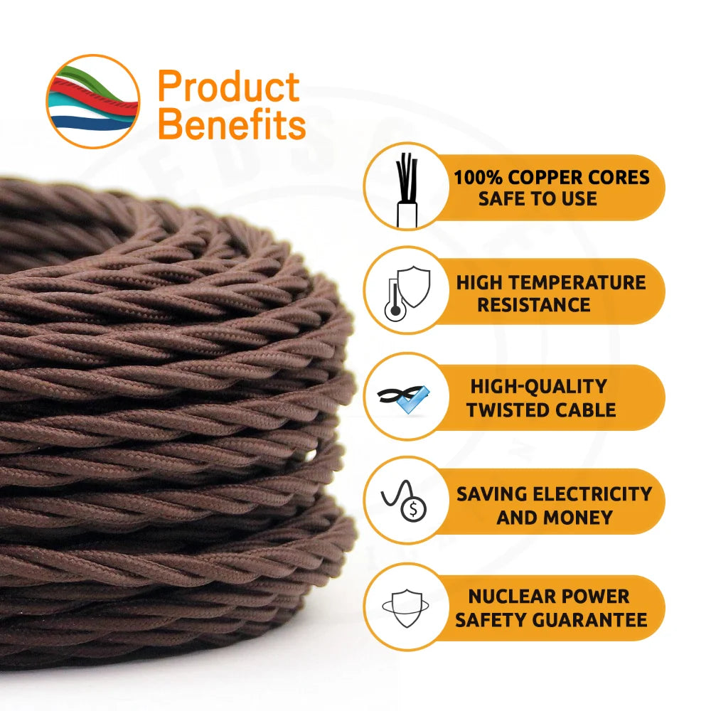 2 Core Twisted Fabric Cable 0.75mm – 1 m to 4 m - photo 12