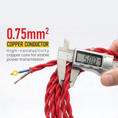 2 Core Twisted Fabric Cable 0.75mm – 1 m to 4 m - photo 4