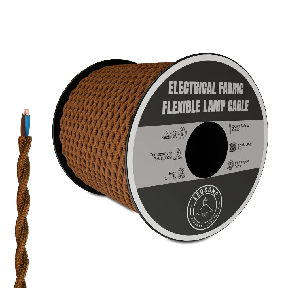 2 Core Twisted Fabric Cable 0.75mm – 1 m to 4 m - photo 9