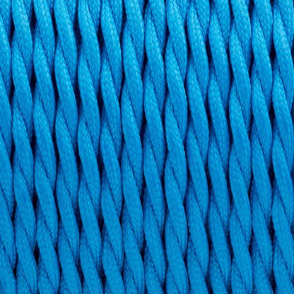 2 Core Twisted Fabric Cable 0.75mm – 1 m to 4 m - Blue, 1 m