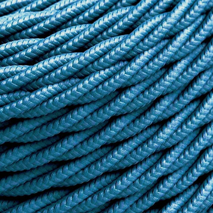 2 Core Twisted Fabric Cable 0.75mm – 1 m to 4 m - Blue, 2 m