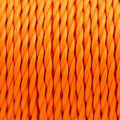 2 Core Twisted Fabric Cable 0.75mm – 1 m to 4 m - Orange, 1 m