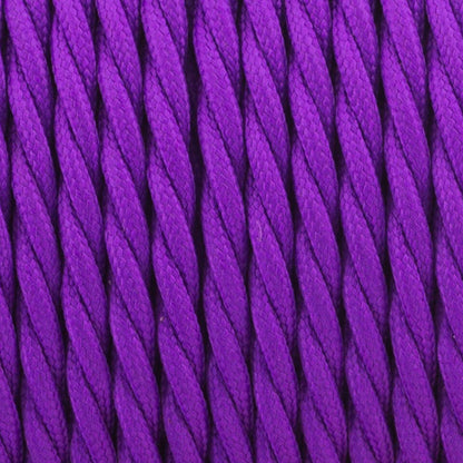 2 Core Twisted Fabric Cable 0.75mm – 1 m to 4 m - Purple, 2 m