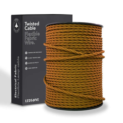 2 Core Twisted Fabric Cable 0.75mm – 1 m to 4 m