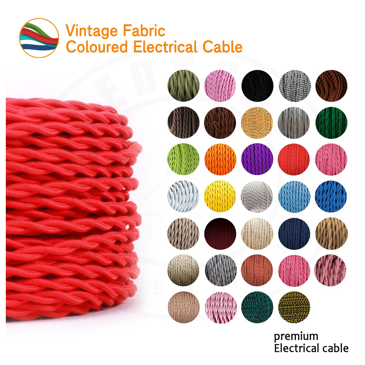 2 Core Twisted Fabric Cable 0.75mm – 5 m to 15 m - photo 14