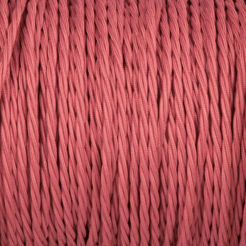 2 Core Twisted Fabric Cable 0.75mm – 5 m to 15 m - Peach, 5 m