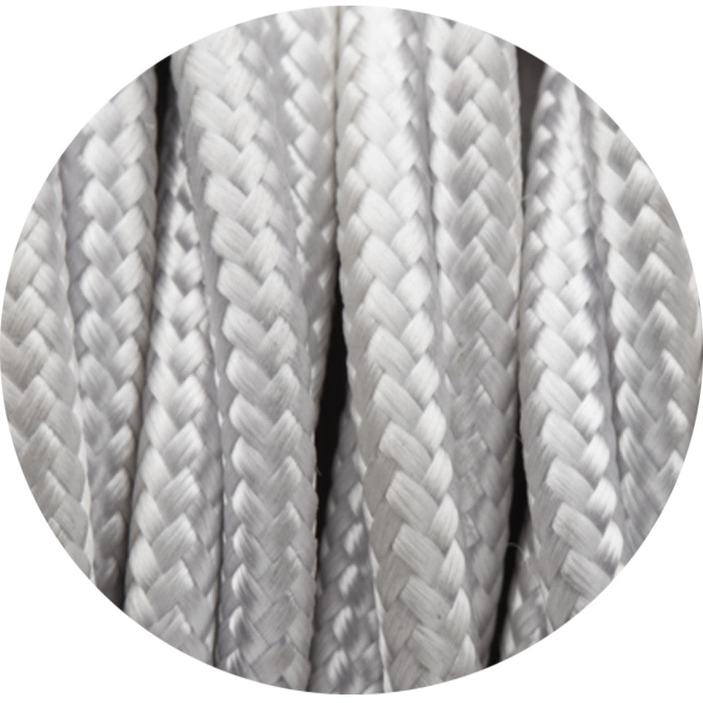 2 Core Twisted Fabric Cable 0.75mm – 5 m to 15 m - White, 8 m