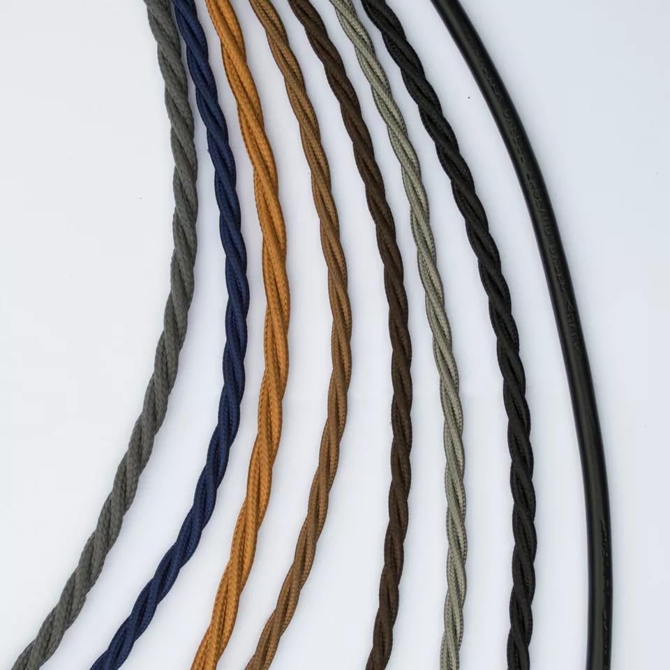 2 Core Twisted Fabric Cable 0.75mm – 5 m to 15 m