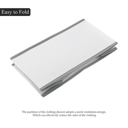 Foldable Wardrobe Drawer Organisers, Pack of 2 – 6 Compartments, 44 x 25 x 17 cm - photo 4