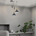 2-Light Dome Pendant – Pulley or Spider Hanging, 29 cm Shades, E27
