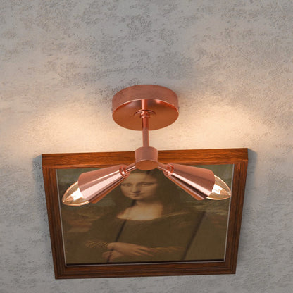Twin E14 Wall Sconce with 90° Arms & C35 LED Bulbs – 6 Finishes - photo 6