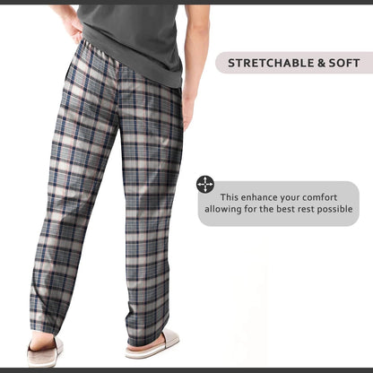 Men's Flannel Pyjama Bottoms, Pack of 2 – Orange & Navy and Grey Plaid, XL - photo 7