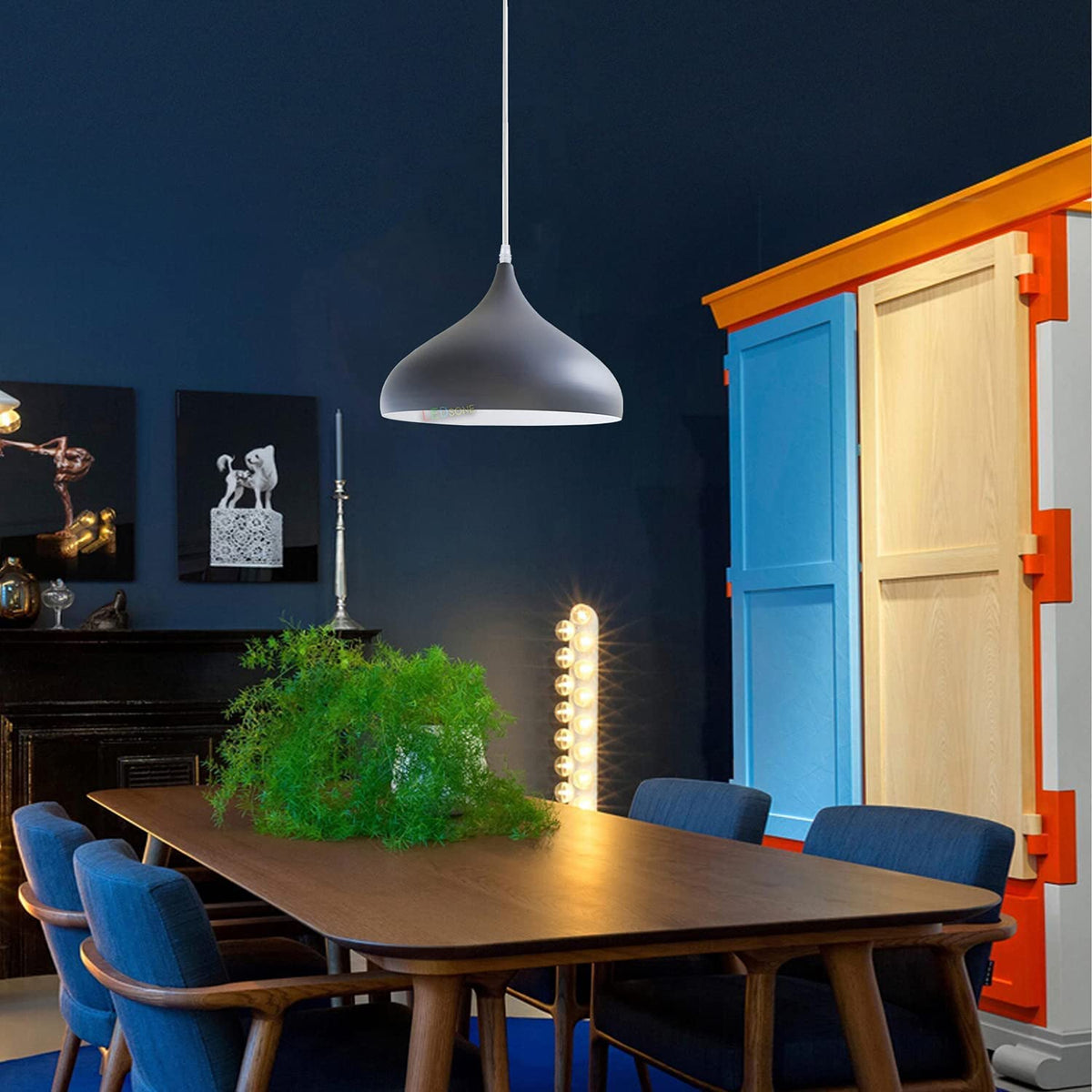 Beat Pendant Light 31.5 cm – White Fitting, 8 Colours, Single or Pair - photo 3