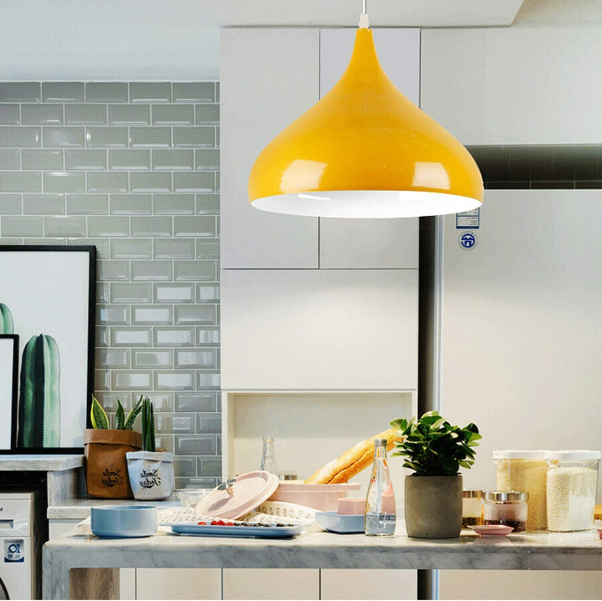 Beat Pendant Light 31.5 cm – White Fitting, 8 Colours, Single or Pair - photo 4