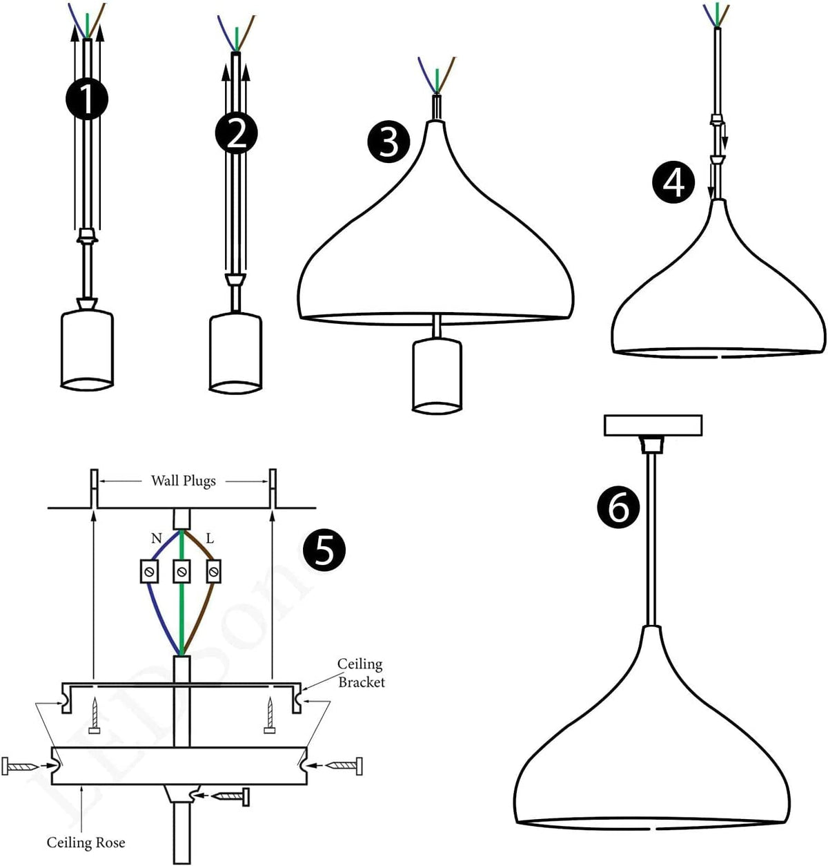 Beat Pendant Light 31.5 cm – White Fitting, 8 Colours, Single or Pair - photo 6