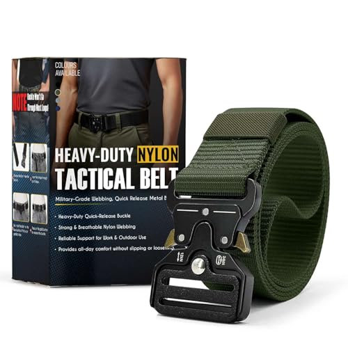 Tactical Nylon Belts with Quick-Release Buckle, Pack of 2 – Mixed Colours - photo 2