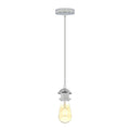 Chrome or Satin Nickel Pendant Lamp Holder Set – 95 cm Drop, E27
