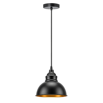 Semi-Flush Cage Ceiling Light – Geometric, Diamond or Bird Cage - Standard, Acrylic 19.5 cm Black & Gold, Without Bulb