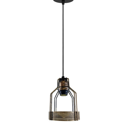 Semi-Flush Cage Ceiling Light – Geometric, Diamond or Bird Cage - Standard, Bird Cage Brushed Copper, Without Bulb