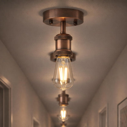 Flush Ceiling Batten Lamp Holder – E27, Fully Earthed, 8 Finishes - photo 9