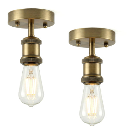 Flush Ceiling Batten Lamp Holder – E27, Fully Earthed, 8 Finishes - photo 20