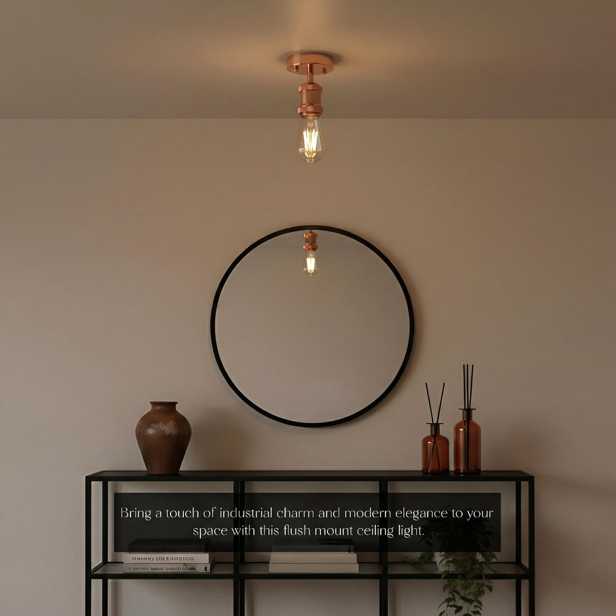 Flush Ceiling Batten Lamp Holder – E27, Fully Earthed, 8 Finishes - photo 24