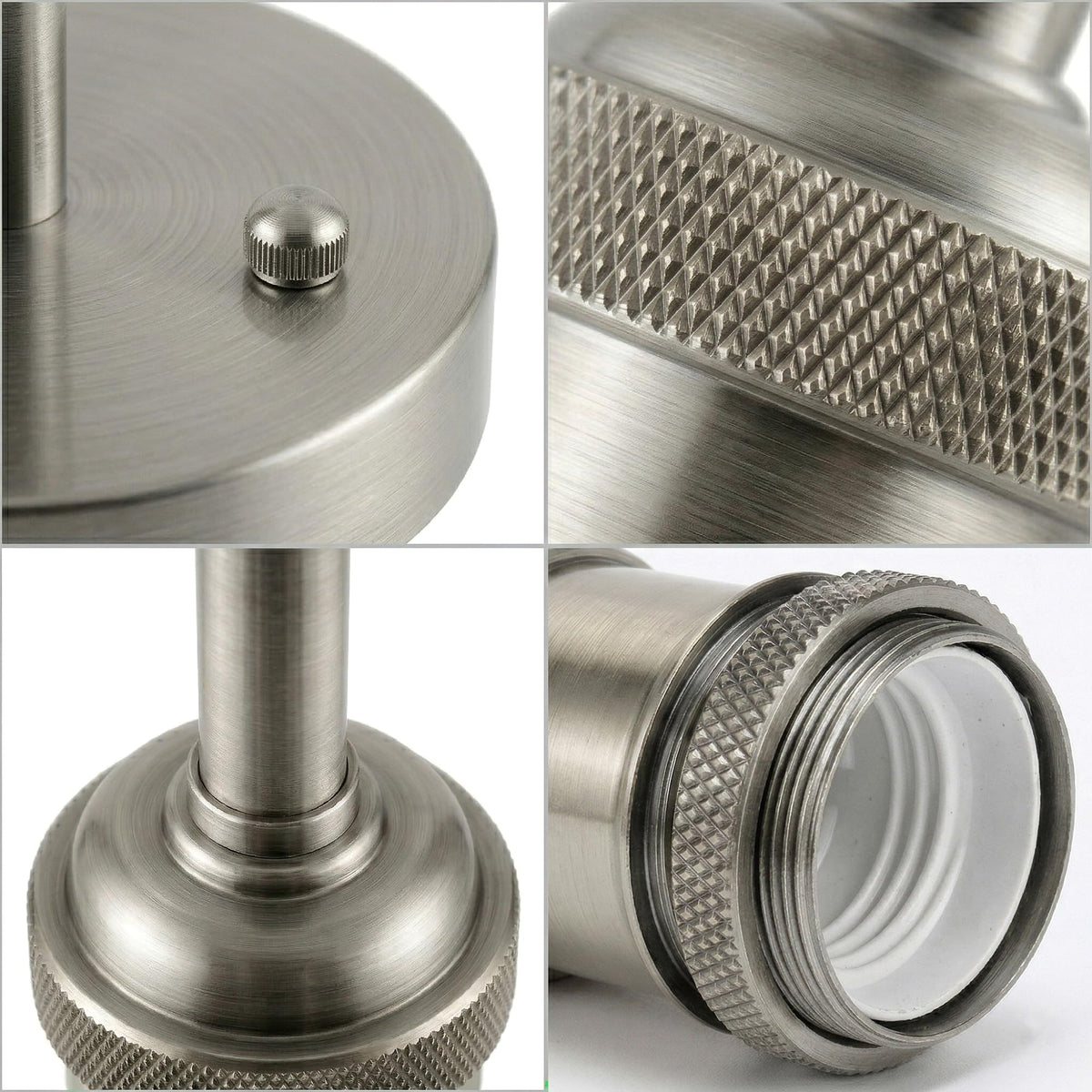 Flush Ceiling Batten Lamp Holder – E27, Fully Earthed, 8 Finishes - photo 31