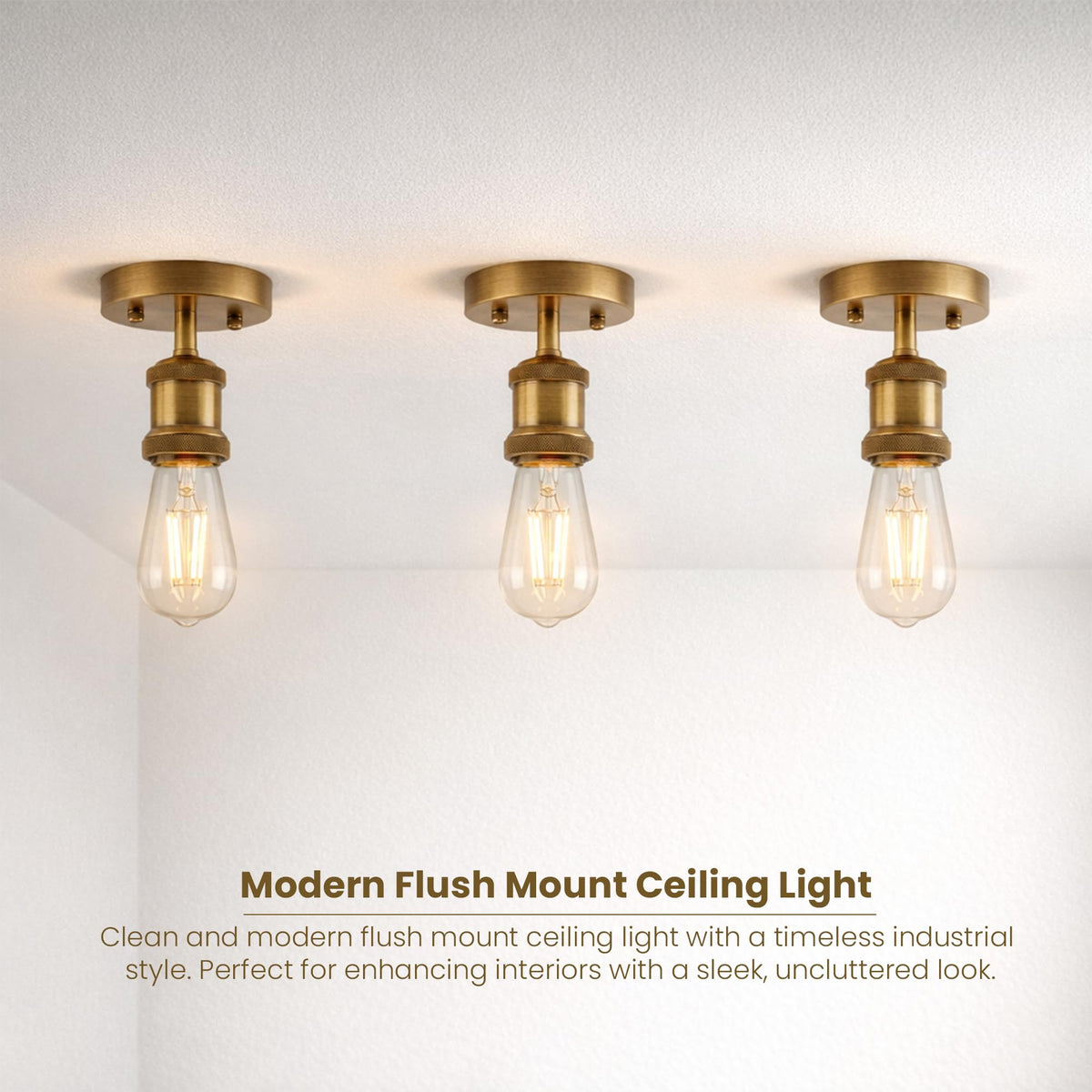 Flush Ceiling Batten Lamp Holder – E27, Fully Earthed, 8 Finishes - photo 32