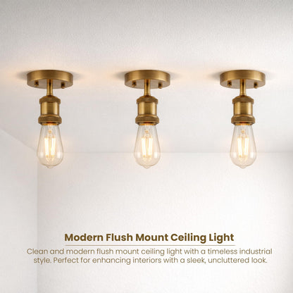 Flush Ceiling Batten Lamp Holder – E27, Fully Earthed, 8 Finishes - photo 32