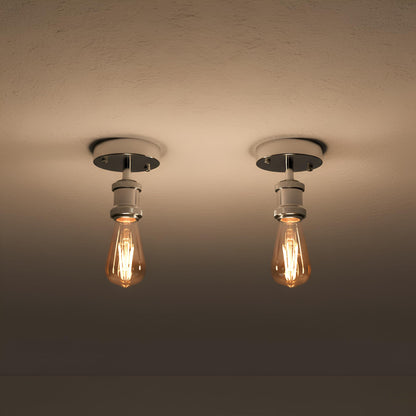 Flush Ceiling Batten Lamp Holder – E27, Fully Earthed, 8 Finishes - photo 6