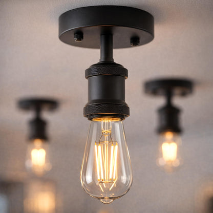 Flush Ceiling Batten Lamp Holder – E27, Fully Earthed, 8 Finishes - photo 40