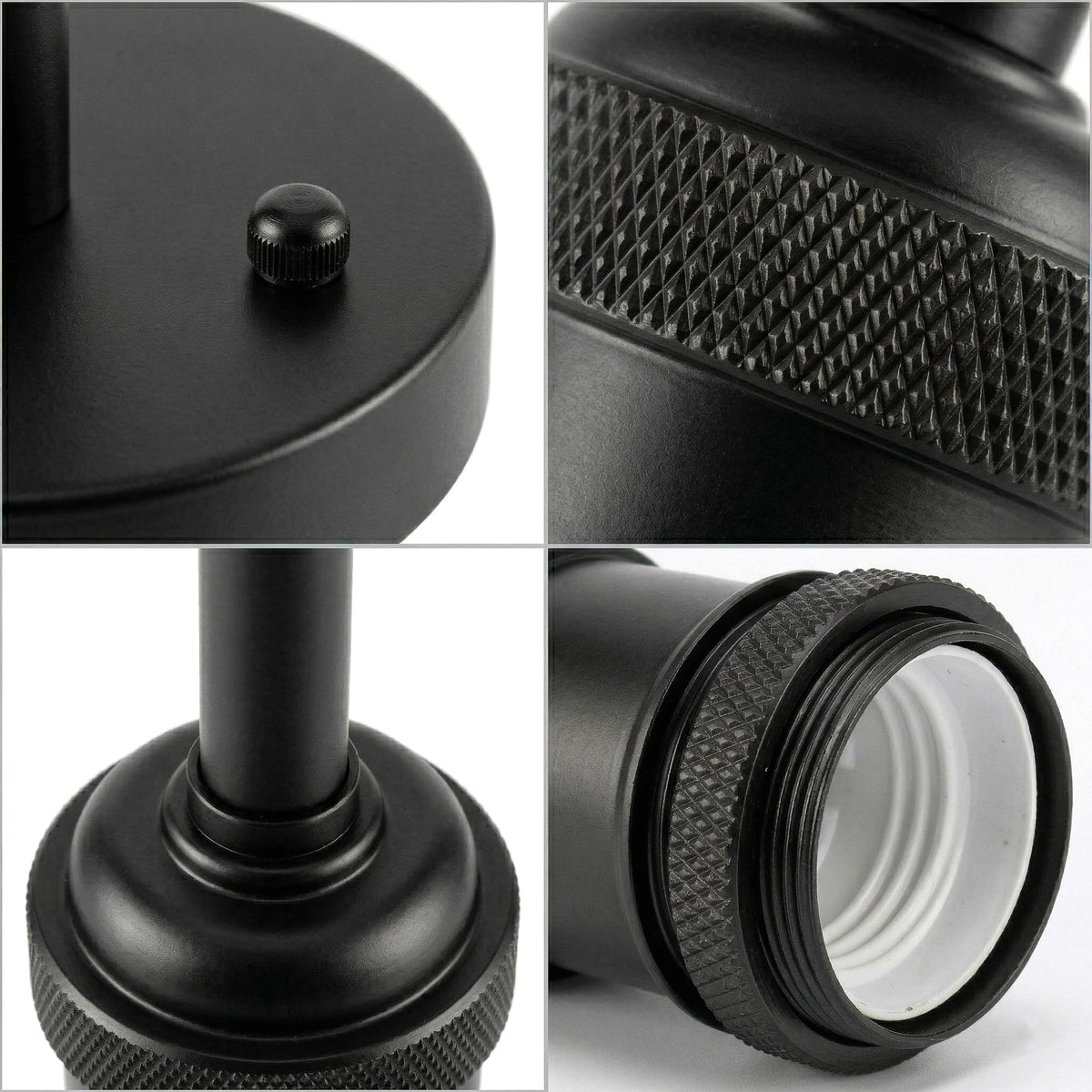Flush Ceiling Batten Lamp Holder – E27, Fully Earthed, 8 Finishes - photo 44