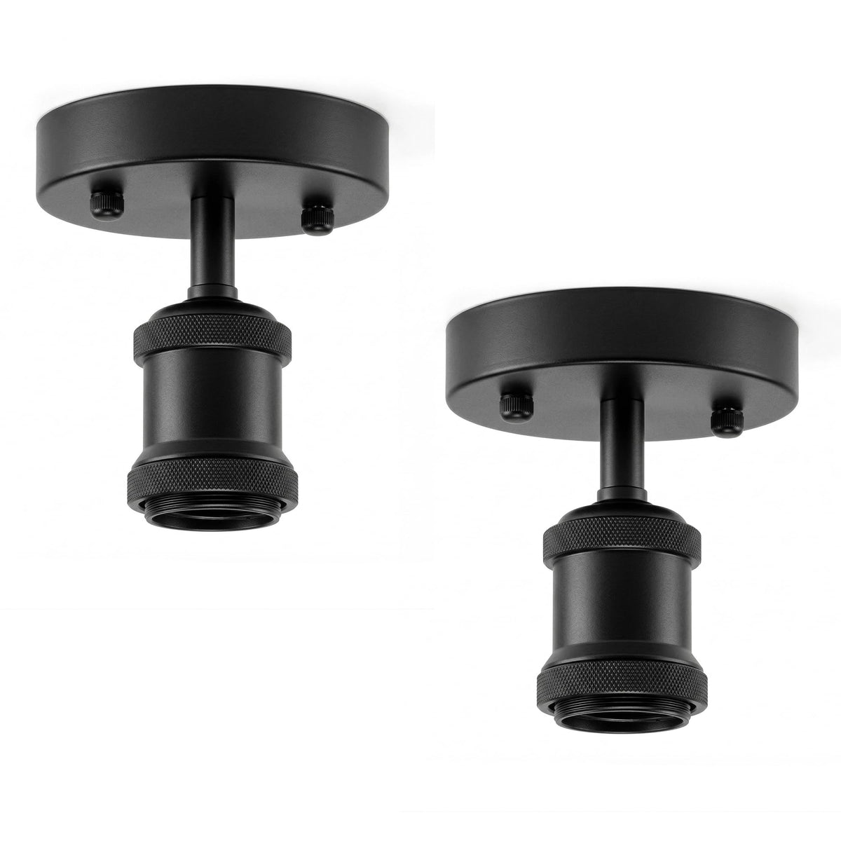 Flush Ceiling Batten Lamp Holder – E27, Fully Earthed, 8 Finishes - photo 45