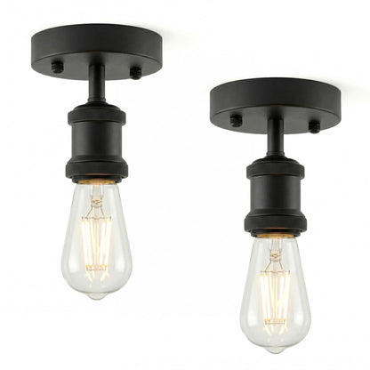 Flush Ceiling Batten Lamp Holder – E27, Fully Earthed, 8 Finishes - photo 46