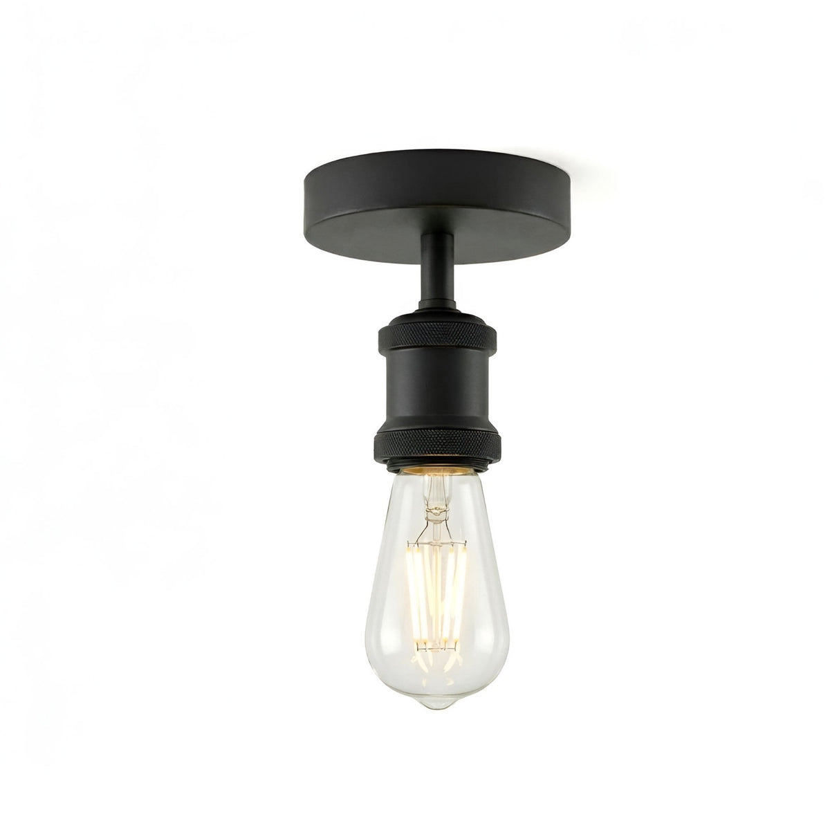 Flush Ceiling Batten Lamp Holder – E27, Fully Earthed, 8 Finishes - photo 50